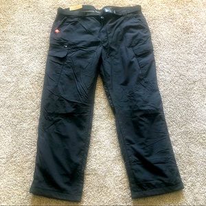 New American Outdoorsman Black Fleece Lined Pants 38x30